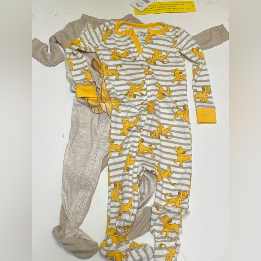 Disney Baby Simba Footed Pajamas